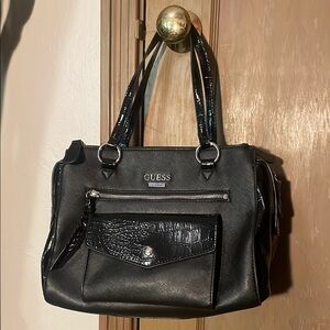 Brand New Guess Black Patent Shoulder Bag Bundle and save 25%!!!!!